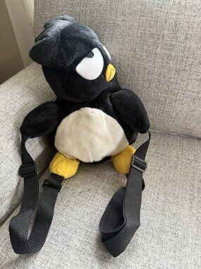 Vintage Badtz Maru Plush Backpack Sanrio 1997 90s RARE